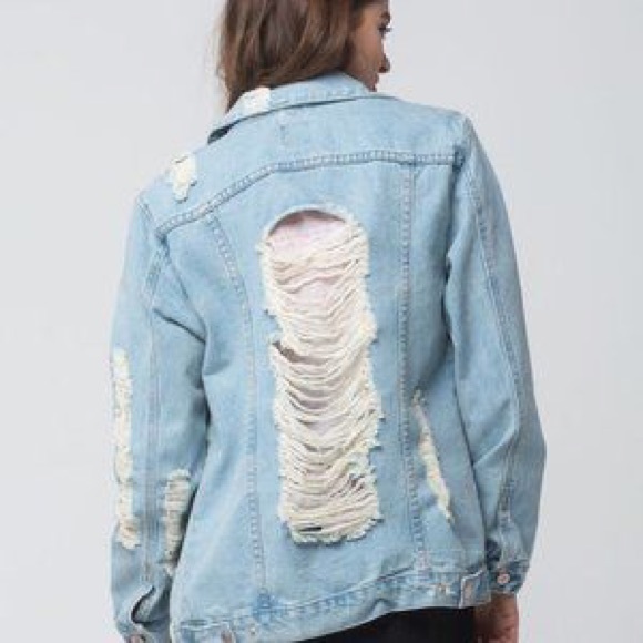 Boom Boom Ripped Jean Jacket (S) - Picture 9 of 9